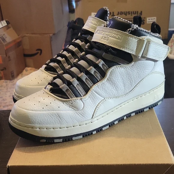 Air Jordan 10 Retro Fusion  (AJF 10) Rare "Cement" (2010) Men 10 Womens 11.5 EUC - Picture 2 of 10